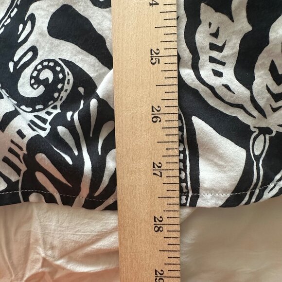 Lauren Ralph Lauren Womens Artsy Floral Button Up Top Black Lightweight 2X - Picture 10 of 12